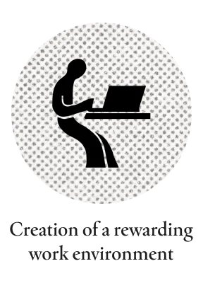 Creation of a rewarding work environment