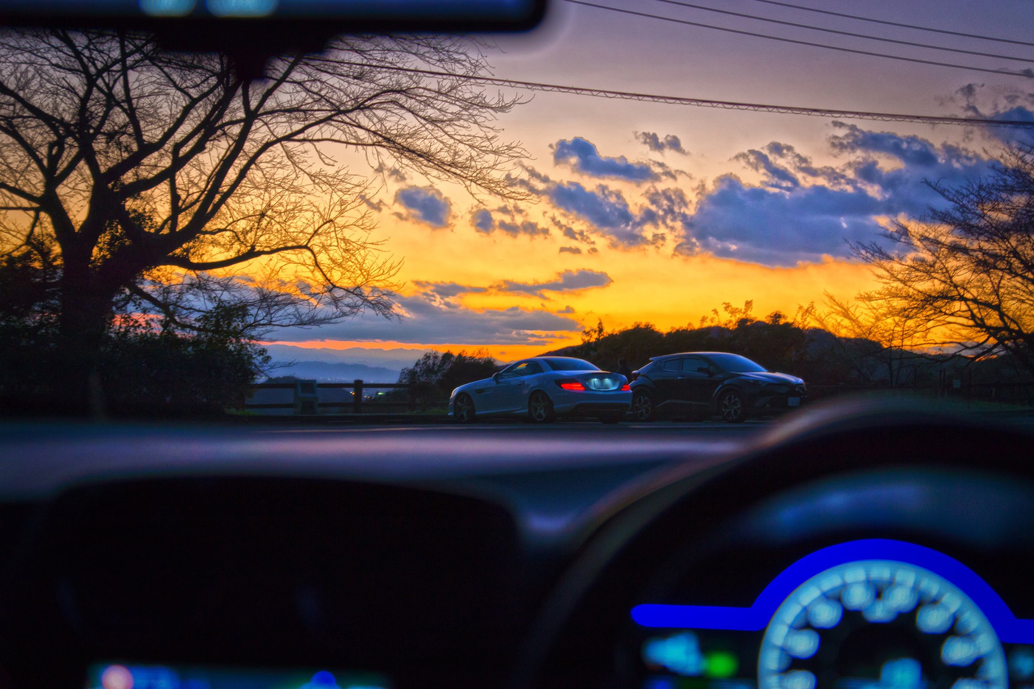 川名さん作品_栃木県「大平山」を撮影に訪れた車内より